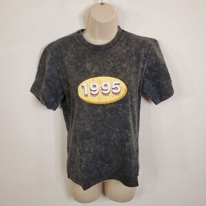 Kendall + Kylie 1995 Graphic Mineral Acid Wash T Shirt